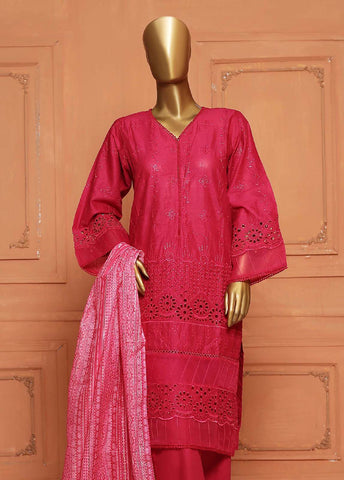 Bin Saeed Fabric - SMLS-31-TF- 3 Piece Chikankari Stitched Suit