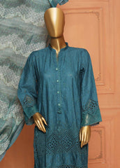 SMLS-46-TF- 3 Piece Chikankari Stitched Suit