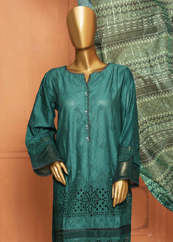Bin Saeed Fabric - SMLS-49-TF- 3 Piece Chikankari Stitched Suit