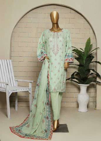 Bin Saeed Fabric - SMLS-58-ED- 3 Piece Embroidered Stitched Suit