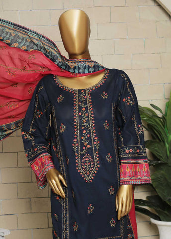 Bin Saeed Fabric - SMLS-60-ED- 3 Piece Embroidered Stitched Suit