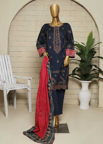 Bin Saeed Fabric - SMLS-60-ED- 3 Piece Embroidered Stitched Suit