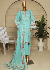 SMLS-61-ED- 3 Piece Embroidered Stitched Suit