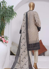 SMLS-70-ED- 3 Piece Embroidered Stitched Suit