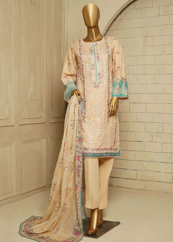 Bin Saeed Fabric - SMLS-71-ED- 3 Piece Embroidered Stitched Suit