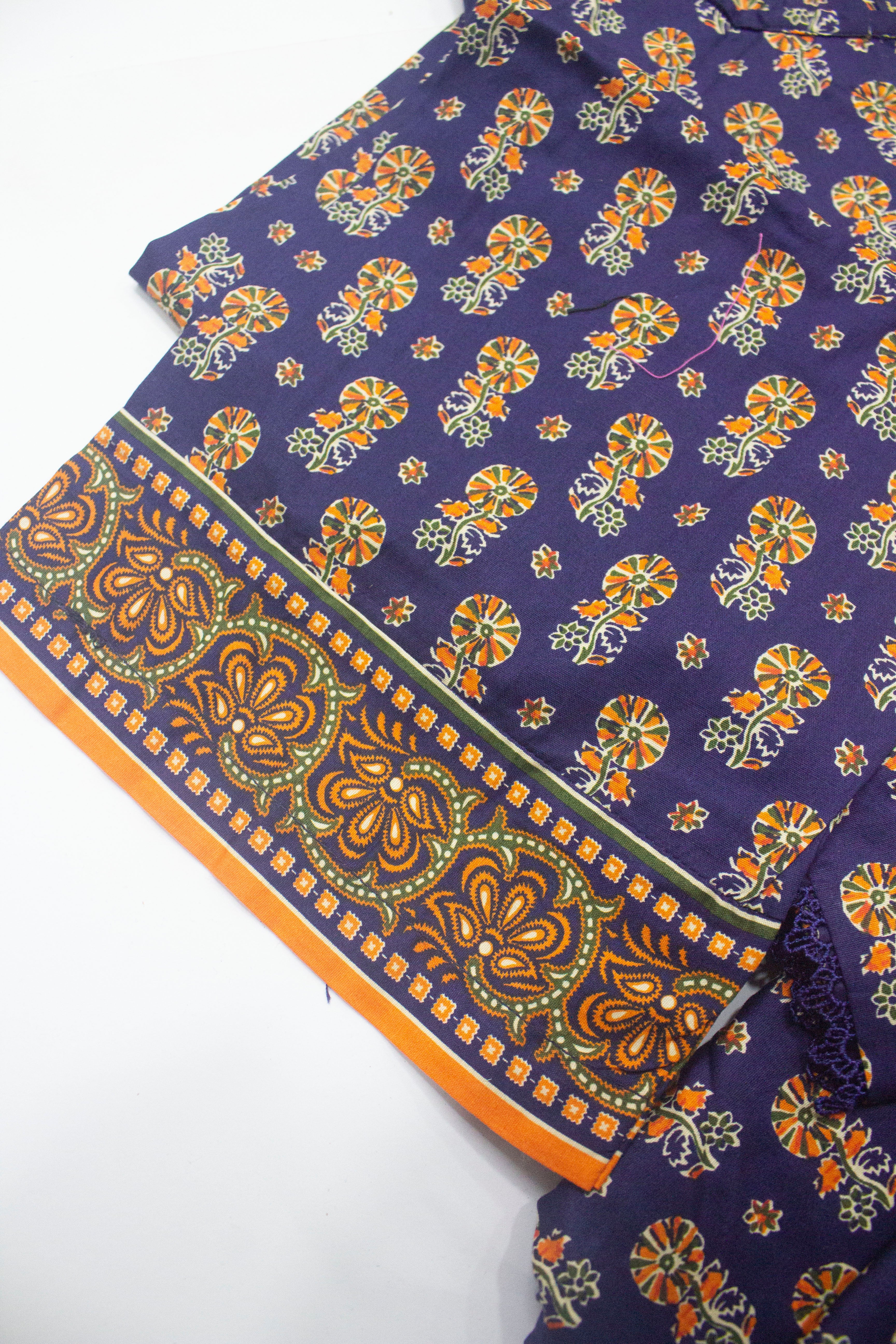 Bin Saeed Fabric - SMLSTF-015 - 3 Piece Printed Cotton Suit