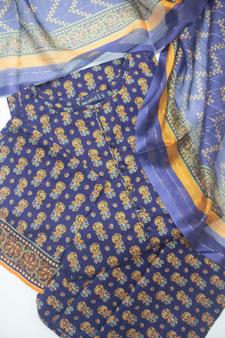 Bin Saeed Fabric - SMLSTF-015 - 3 Piece Printed Cotton Suit