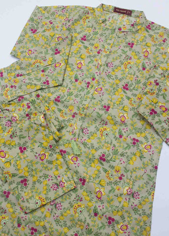 Bin Saeed Fabric - SMLSTF-016- 2 Piece Printed Stitched Suit