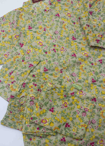 Bin Saeed Fabric - SMLSTF-016- 2 Piece Printed Stitched Suit