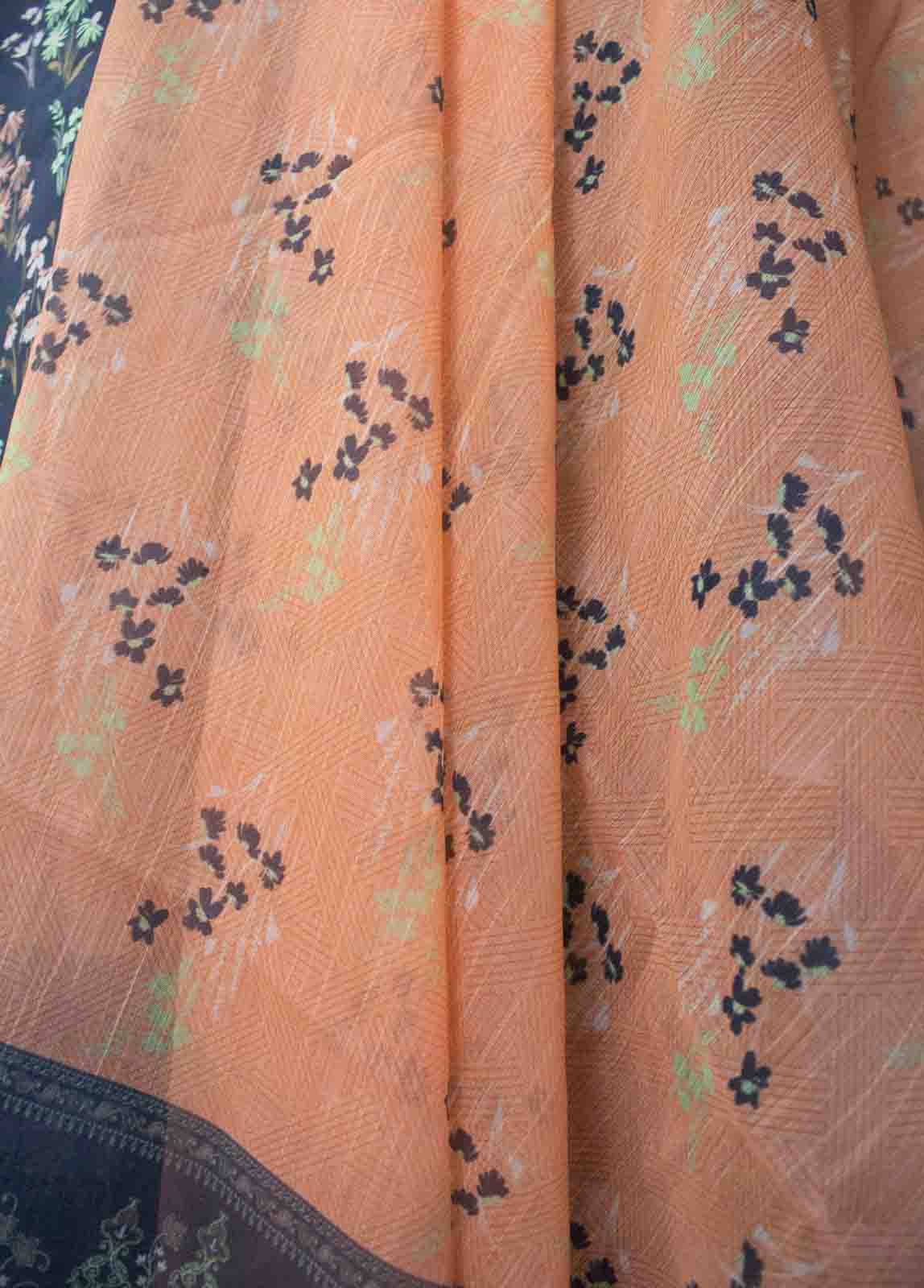 Bin Saeed Fabric - SMLSTF-023- 3 Piece Embroidered Stitched Suit