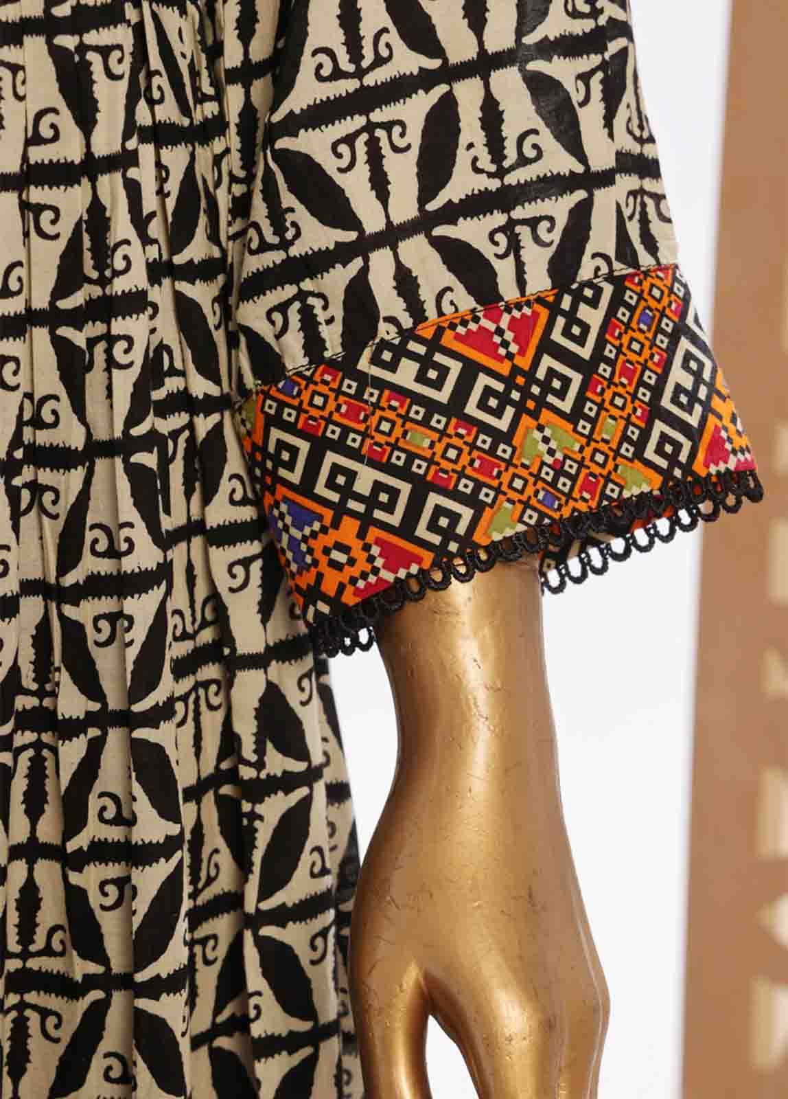 Bin Saeed Fabric - SMP-FR-0029-3 Piece Lawn Printed Frock Style Suit