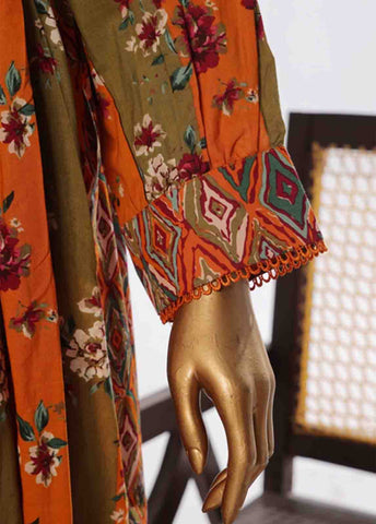 Bin Saeed Fabric - SMP-FR-0033-3 Piece Lawn Printed Frock Style Suit