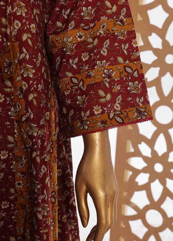Bin Saeed Fabric - SMP-FR-0034-3 Piece Lawn Printed Frock Style Suit