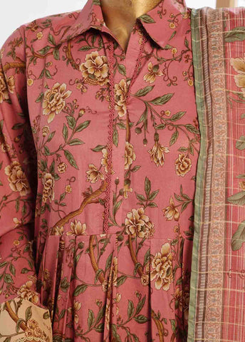 Bin Saeed Fabric - SMP-FR-0038-3 Piece Lawn Printed Frock Style Suit