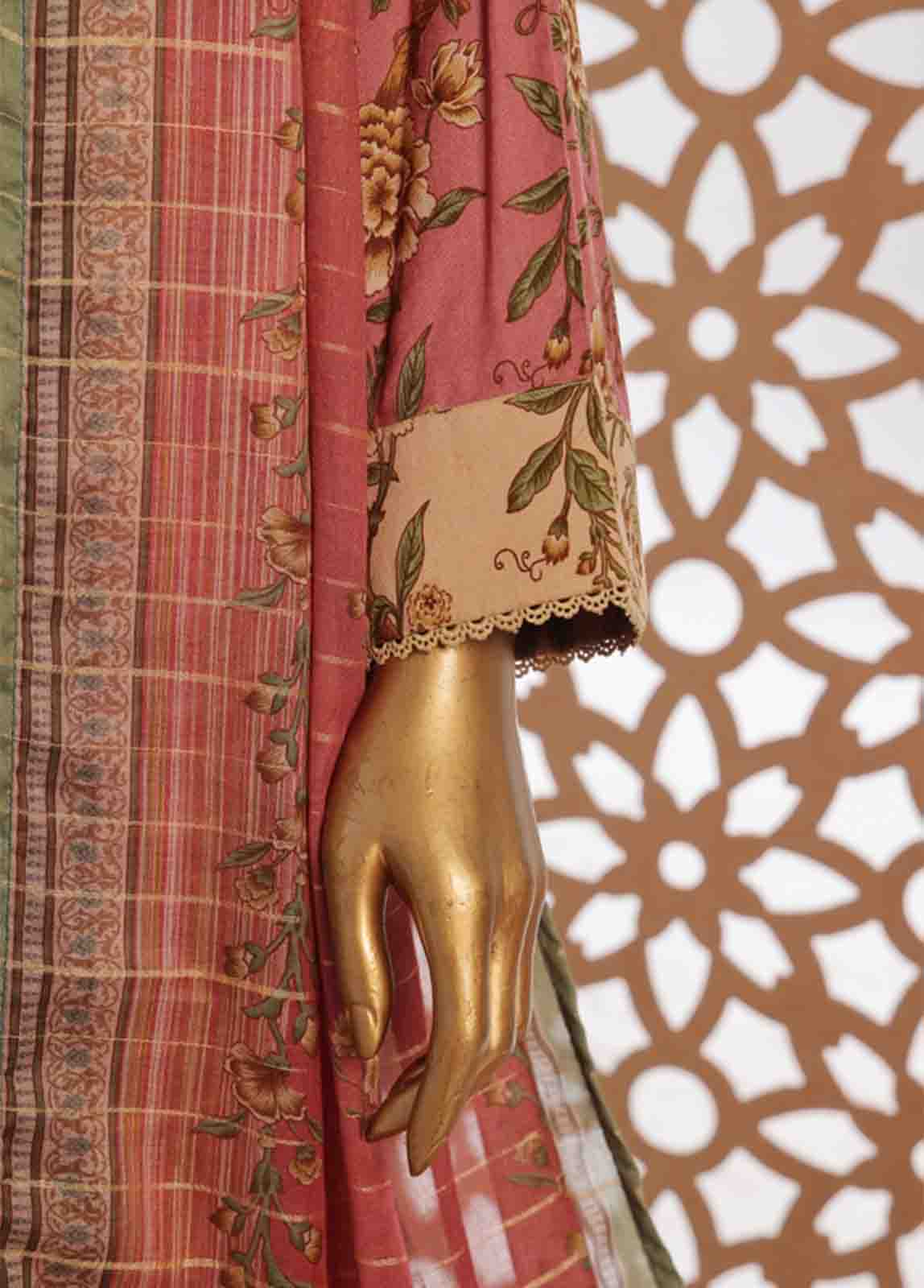 Bin Saeed Fabric - SMP-FR-0038-3 Piece Lawn Printed Frock Style Suit