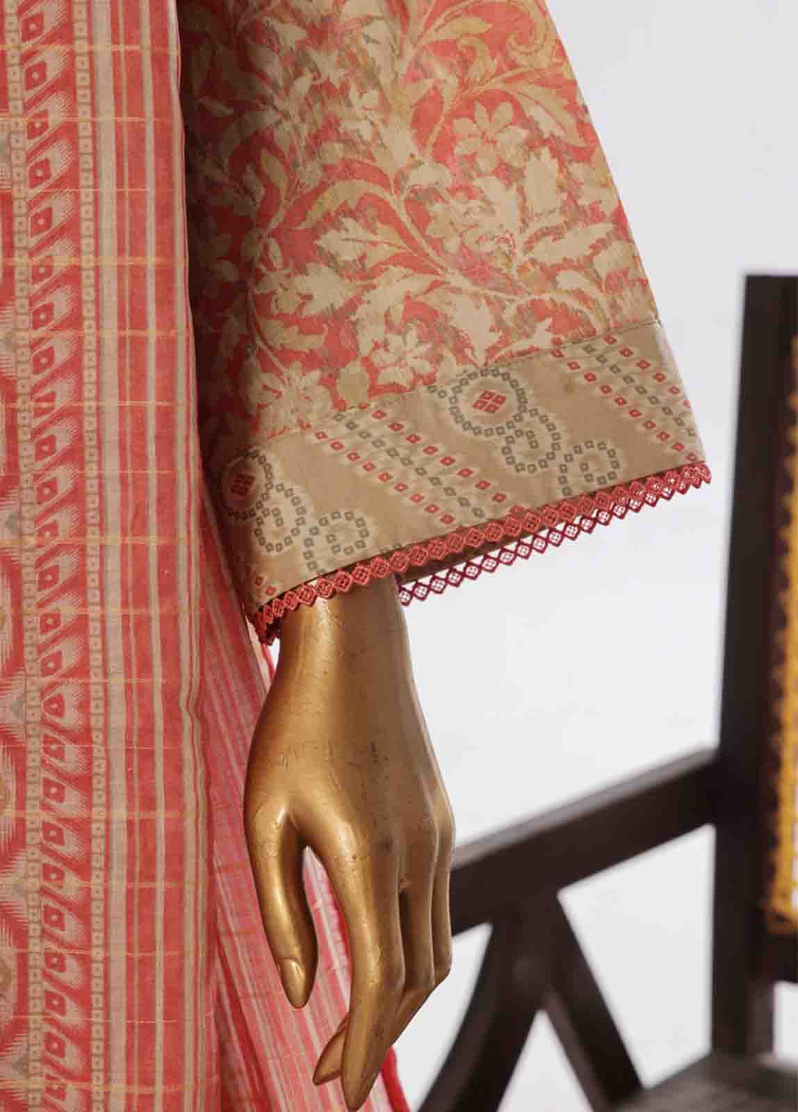 Bin Saeed Fabric - SMP-FR-0039-3 Piece Lawn Printed Frock Style Suit