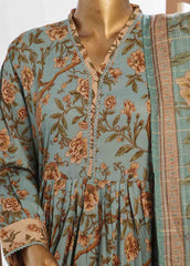 SMP-FR-0037-3 Piece Lawn Printed Frock Style Suit