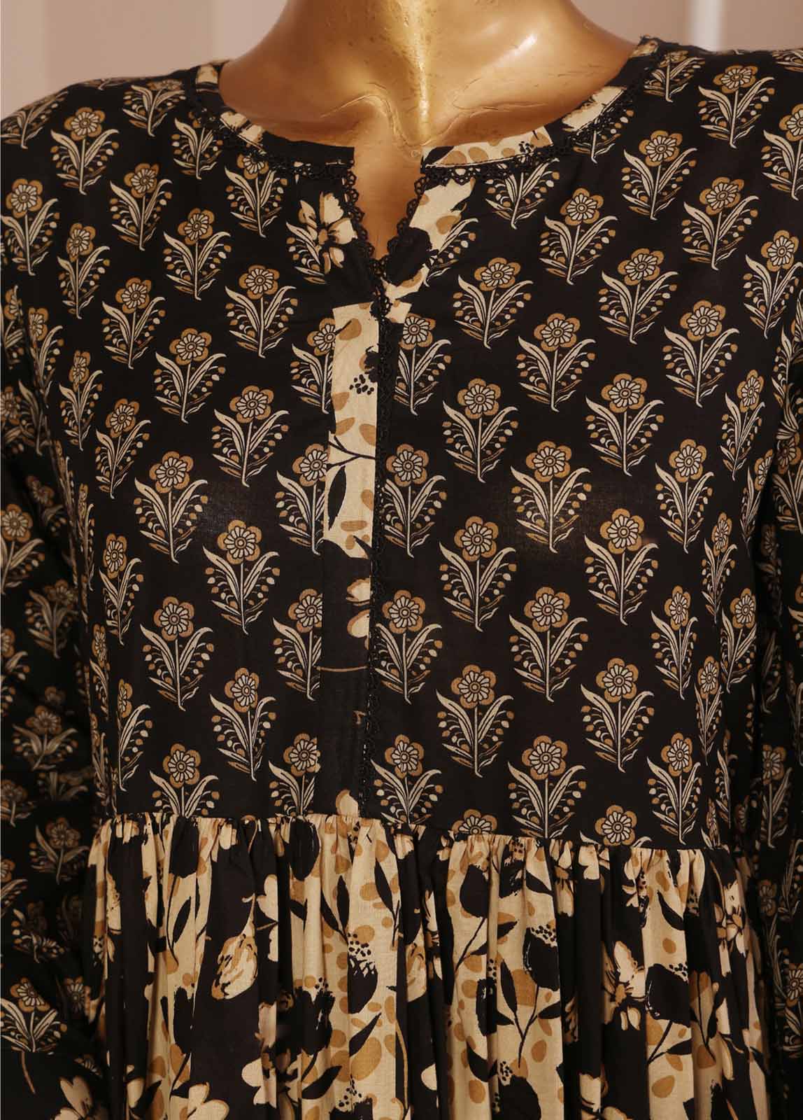 Bin Saeed Fabric - SMP-FR-026-3 Piece Lawn Printed Frock Style Suit