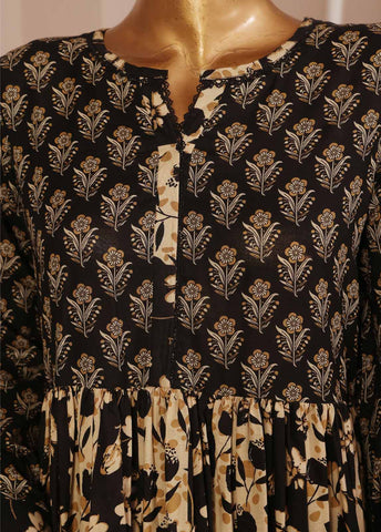 Bin Saeed Fabric - SMP-FR-026-3 Piece Lawn Printed Frock Style Suit