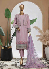 SMPC-001 B- 3 Piece Luxury Embroidered Stitched Suit