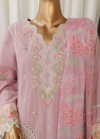 Bin Saeed Fabric - SMPC-001 A- 3 Piece Luxury Embroidered Stitched Suit