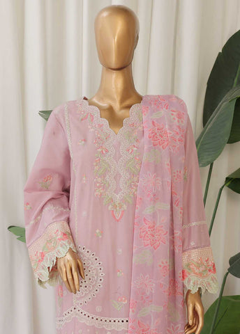 Bin Saeed Fabric - SMPC-001 A- 3 Piece Luxury Embroidered Stitched Suit