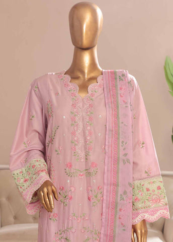 Bin Saeed Fabric - SMPC-001 O- 3 Piece Luxury Embroidered Stitched Suit