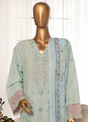 SMPC-004 O- 3 Piece Luxury Embroidered Stitched Suit