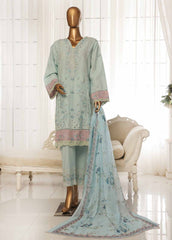 SMPC-004 O- 3 Piece Luxury Embroidered Stitched Suit