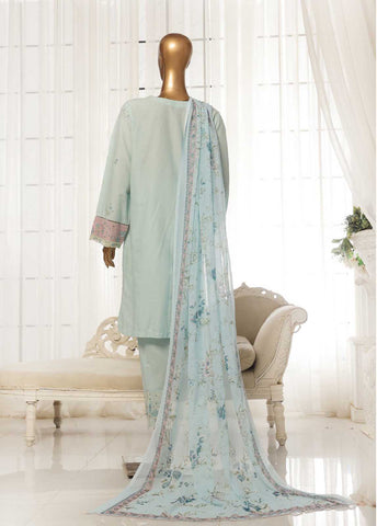 Bin Saeed Fabric - SMPC-004 A- 3 Piece Luxury Embroidered Stitched Suit
