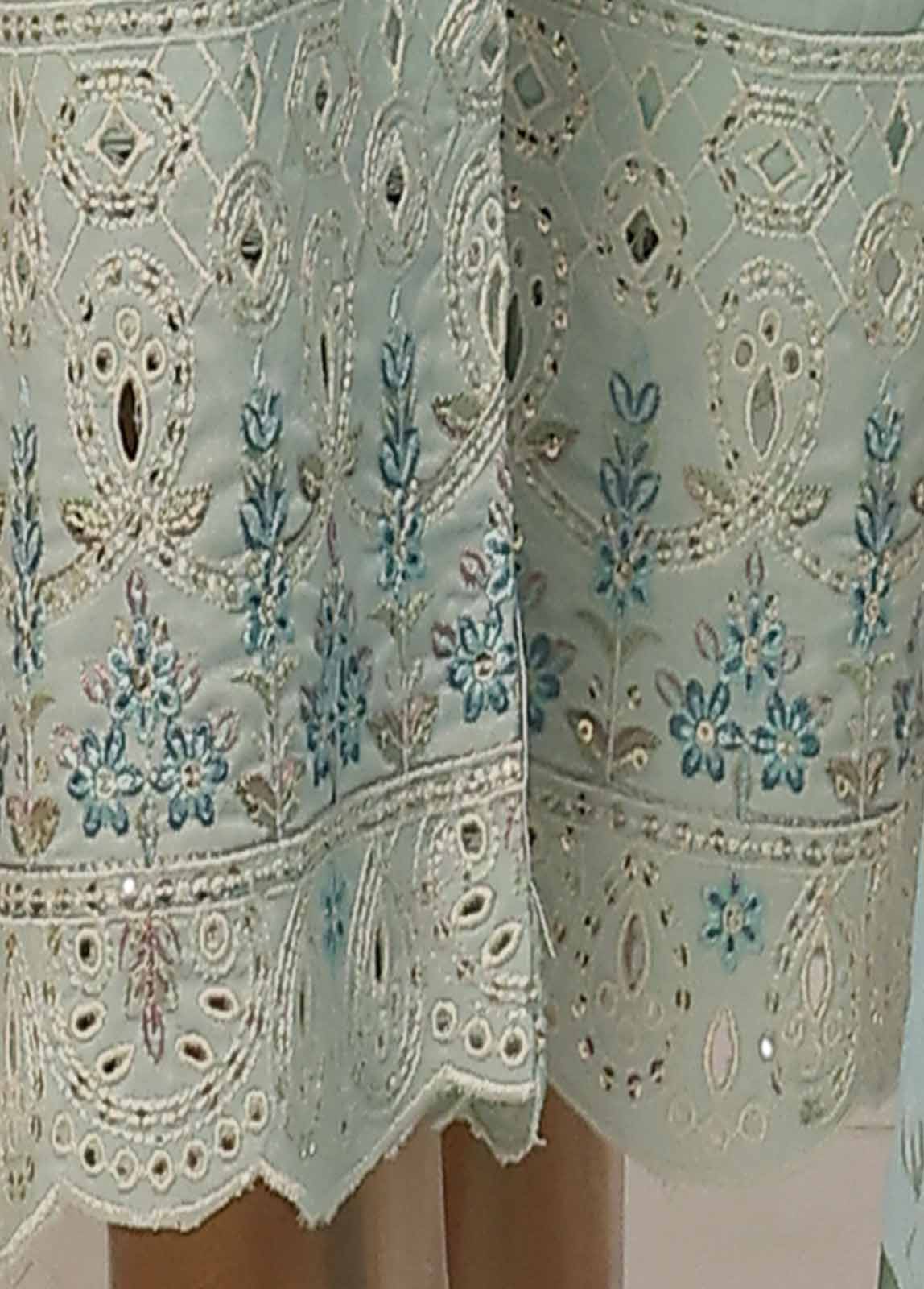 Bin Saeed Fabric - SMPC-004 O- 3 Piece Luxury Embroidered Stitched Suit