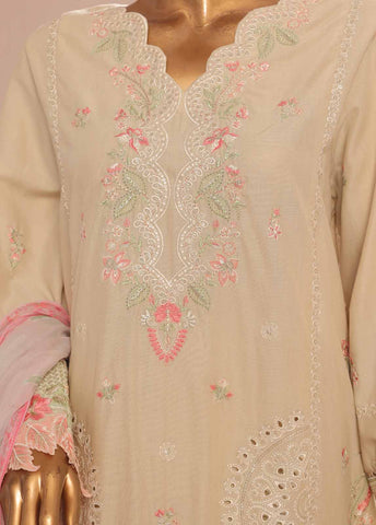 Bin Saeed Fabric - SMPC-008 A- 3 Piece Luxury Embroidered Stitched Suit