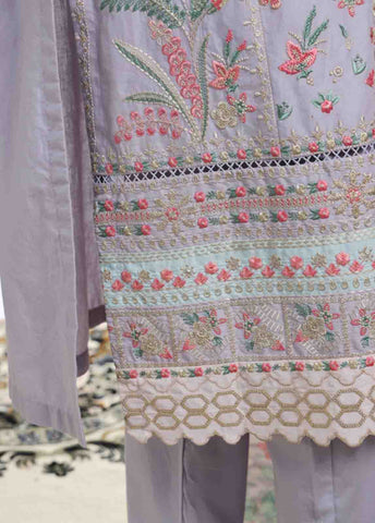 Bin Saeed Fabric - SMPC-009 B- 3 Piece Luxury Embroidered Stitched Suit