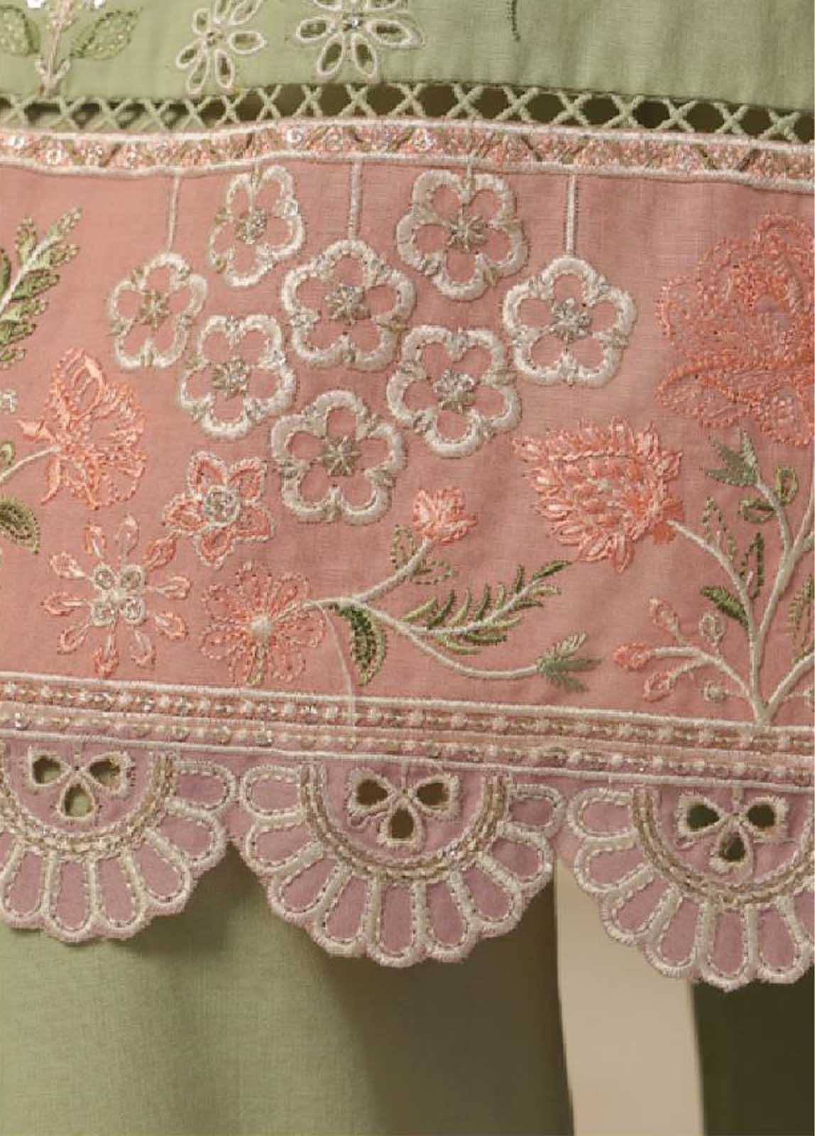 Bin Saeed Fabric - SMPC-010 A- 3 Piece Luxury Embroidered Stitched Suit