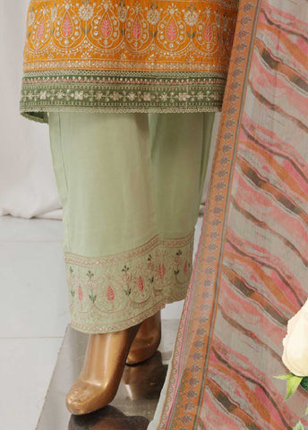 Bin Saeed Fabric - SMPC-010 O- 3 Piece Luxury Embroidered Stitched Suit