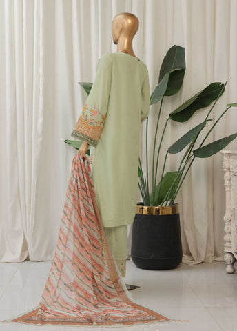 Bin Saeed Fabric - SMPC-010 O- 3 Piece Luxury Embroidered Stitched Suit