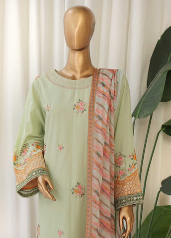 Bin Saeed Fabric - SMPC-010 O- 3 Piece Luxury Embroidered Stitched Suit