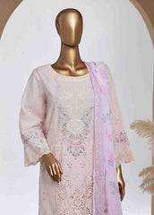 SMPC-011 B- 3 Piece Luxury Embroidered Stitched Suit