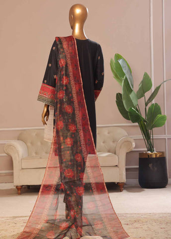 Bin Saeed Fabric - SMPC-016 O- 3 Piece Luxury Embroidered Stitched Suit