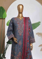 SMPC-017 B- 3 Piece Luxury Embroidered Stitched Suit