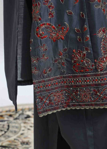 SMPC-017 B- 3 Piece Luxury Embroidered Stitched Suit