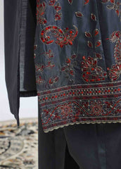 SMPC-017 B- 3 Piece Luxury Embroidered Stitched Suit