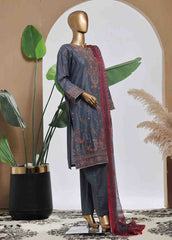 SMPC-017 B- 3 Piece Luxury Embroidered Stitched Suit