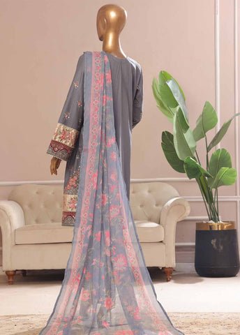 Bin Saeed Fabric - SMPC-017 O- 3 Piece Luxury Embroidered Stitched Suit