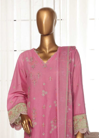 Bin Saeed Fabric - SMPC-018 A- 3 Piece Luxury Embroidered Stitched Suit