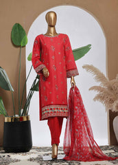 SMPC-019 B- 3 Piece Luxury Embroidered Stitched Suit