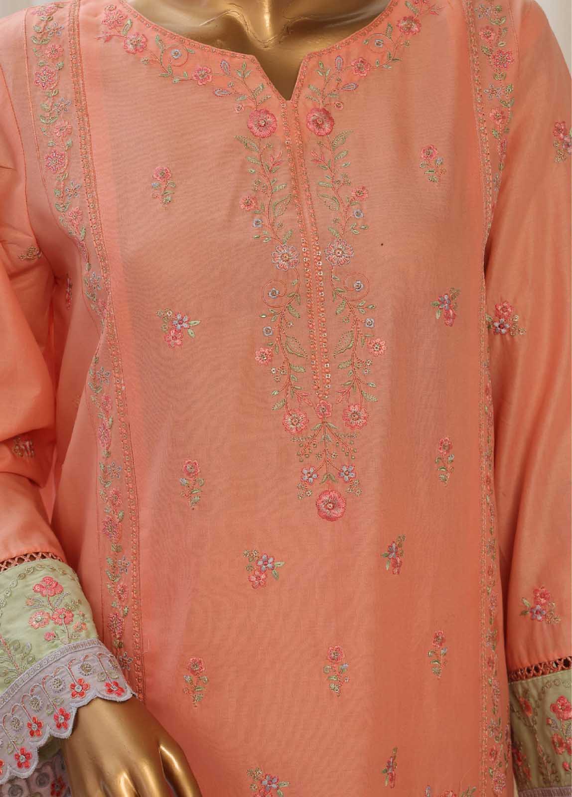 Bin Saeed Fabric - SMPC-022 A- 3 Piece Luxury Embroidered Stitched Suit
