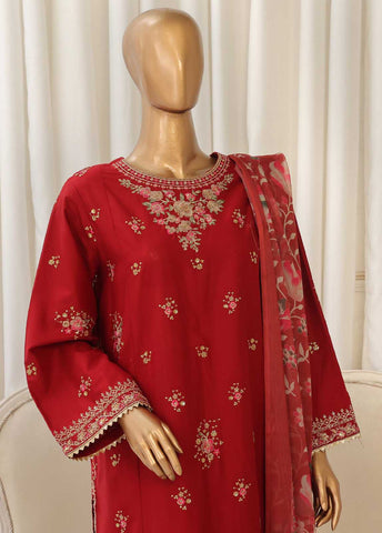 Bin Saeed Fabric - SMPC-023 O- 3 Piece Luxury Embroidered Stitched Suit