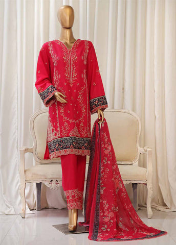 SMPC-025 0- 3 Piece Luxury Embroidered Stitched Suit