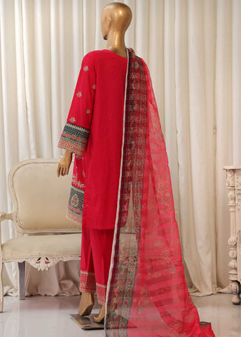 Bin Saeed Fabric - SMPC-025 A- 3 Piece Luxury Embroidered Stitched Suit